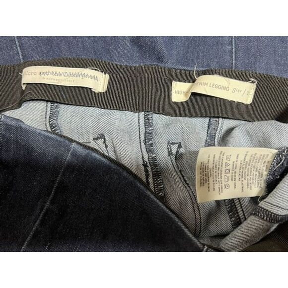Pilcro by Anthropologie High Rise Denim Legging Size 27 Dark Blue - Picture 4 of 4